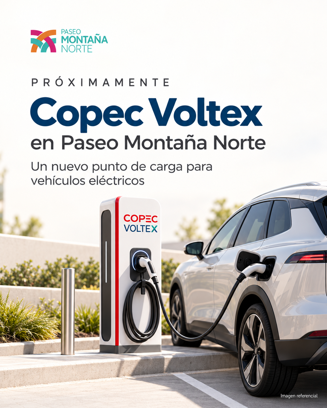 Próximamente Copec Voltex en Paseo Montaña Norte. Imagen referencial.